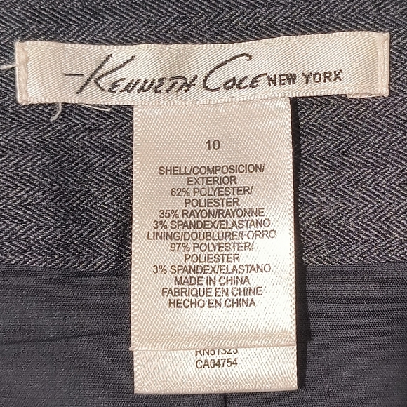 Kenneth Cole New York Women's 10 Dark Grey Pencil Skirt - Picture 6 of 6